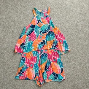 Lilly Pulitzer Edona Romper- EUC. Size 8